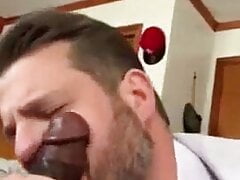 Daddy sucking my cock