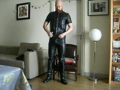 Leather Cop Leathers Up