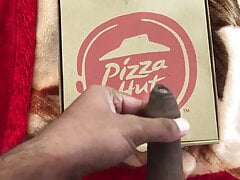 big black gay cock masturbation on pizza