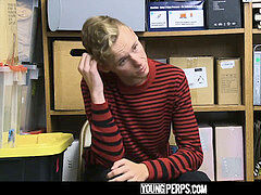 YoungPerps - blondie twink boinked By Hung Security Guard