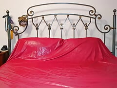 Sissy Slut Quickly Ejaculates Wearing Vintage Pink Garter Belt and Nude Nylons