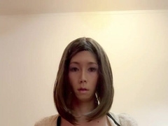 【Jp femboy】初めてのカメラ前でオナニー！手とスカートに精子が付いちゃった