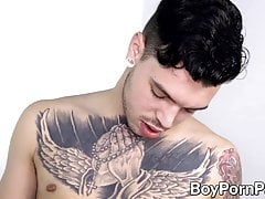 Tattooed Latino gay needs to pound asshole of his partner