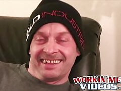 Old amateur man loves masturbating while we watch him do it