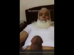 old Arab playing with her dick