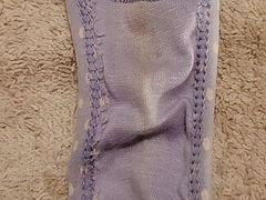 Playing with my wife's dirty panties