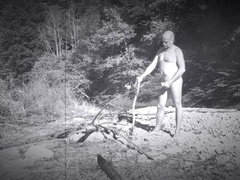 Fapping my dickie outdoor