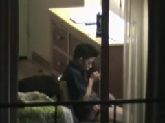 neighbor caught through the window