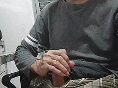 Latin showing dick on office