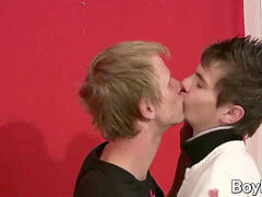 ultra-kinky Patrik Janovic beats Rob Jelacky's cock-squeezing butthole