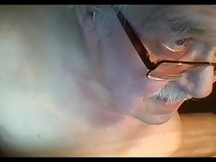 grandpa cum on webcam