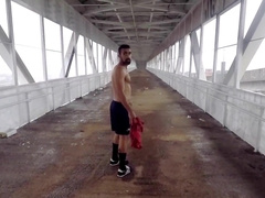 Displaying of Outdoor - Footbridge