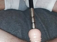 Getting fucked by machine in the ass