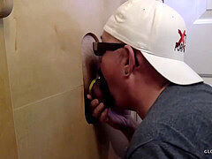 interracial Gloryhole double deepthroat Job