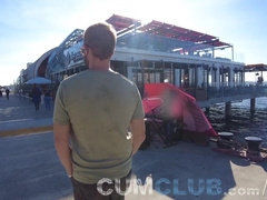 Utter Gig - FullFrontal.Life - Public Jizm Guzzle - Trunk at Bare Beach