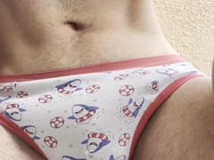 Young Guy Wixxt at Douche Window