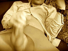 Big Load of Cum After Hard Masturbation