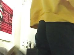 Andrew strip and tease in yellow jacket