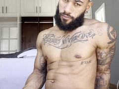 Tattoed muscle latin Andy Rodrigues cuming