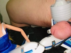 Tiny cock cum, man masturbating, small penis masturbation