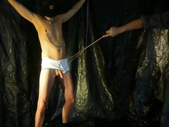 Training nicolas51:Balls Kicked&Caned,1/2Kilo on Nips