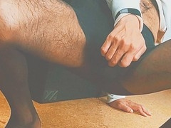 Slim gay femboy enjoys being toyed with by another man