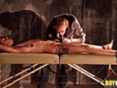 naughty Ashton gives Nathan a stiff cockhold after body touch