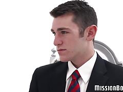 Cock sucking Mormon twinks take turn blowing each other