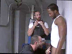 super buff homo cops gonzo Purse thief becomes butt meat