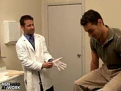 Lusty physician gets humped by his faggot patient at work