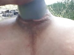 wastewater tube in my hole - outdoor at the Rheinwiesen