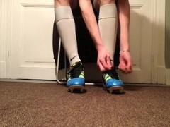 1 Football Cleats, White Socks To Lick