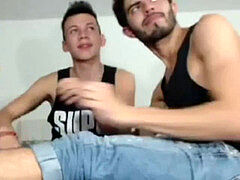 trio insane Boys on webcam