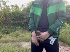 Rock-hard beefstick not permitted me to urinate outdoor.