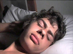 Sleeping guy Gets handjob