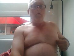 Daddy strokes on cam