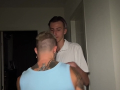 Nice twunk plowed a sporty man rock-hard and crammed his gullet with jizm