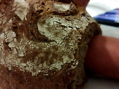 Fucking loaf of bread food masturbation