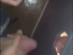 Me and a buddy feed a glory hole mouth a couple of loads 5