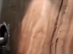 Anal fuck through a gloryhole