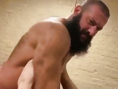 Hot bearded muscle men fuck