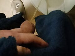 The student waited for the toilet for 2 hours and still managed to pee from a big dick
