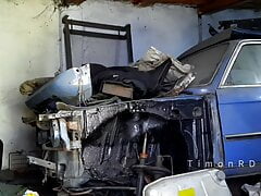 Auto mechanic TimonRDD found a rubber butt in the client's car and fucked her hard