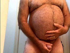 daddy shoots a load on webcam