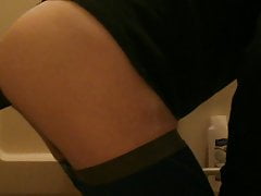 Fucking my big black dildi again