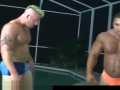 Muscle worship wrestling - Thunders Arena