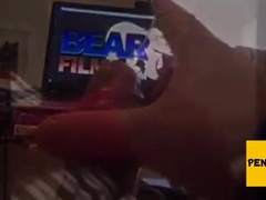 Hairy Daddy Strokes His Meat