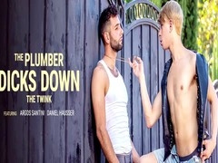 Muscled man Drew pounds Trent's tight ass with his famous cock