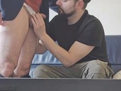 Amateur first-time handjob and rimming with straight guys