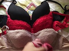 Big cumshot on cousin bra -part 1